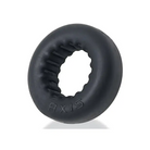 Oxballs Ultracore Core Ballstretcher with Axis Ring - Black Rubber Cock Ring on White Background