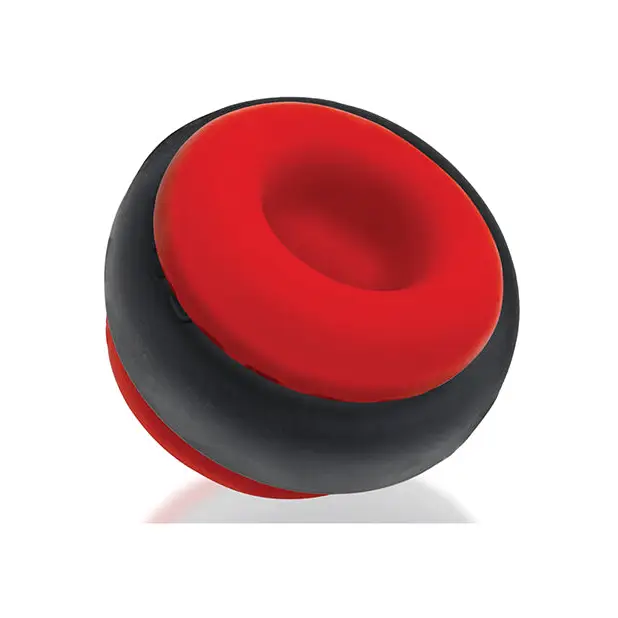 Oxballs Ultracore Core Ballstretcher with Axis Ring - Red and Black Rubber Ball and Ring