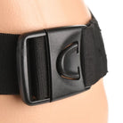 Elastic belt with black plastic buckle from the P-spot Plugger 28x prostate plug harness