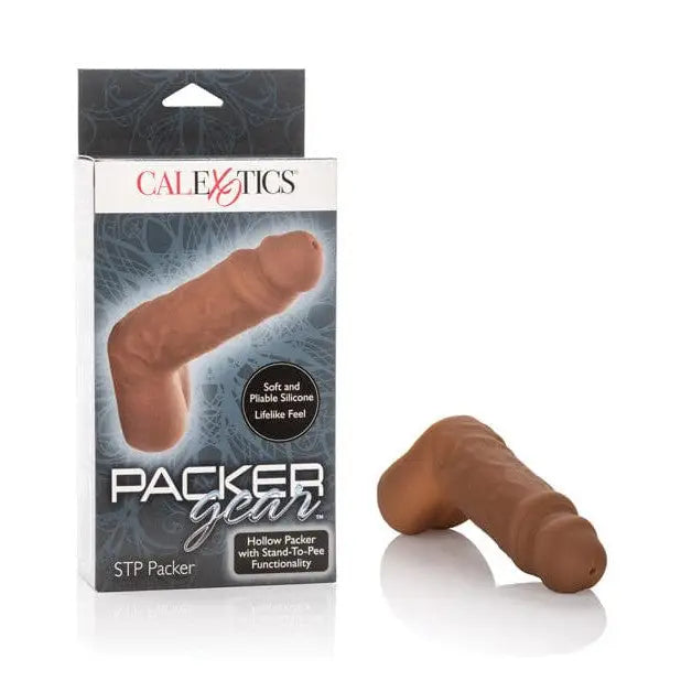 CalExotics Packer Chocolate Packer Gear 5" STP (Stand-To-Pee) Packing Penis by CalExotics at the Haus of Shag