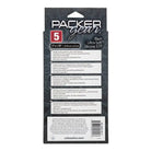 Packaged black, ultra soft silicone STP packer with multilingual info - Packer Gear by CalExotics