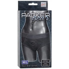 Packer Gear Brief Harness by CalExotics: Black brief-style, O-ring, size M/L wear harness