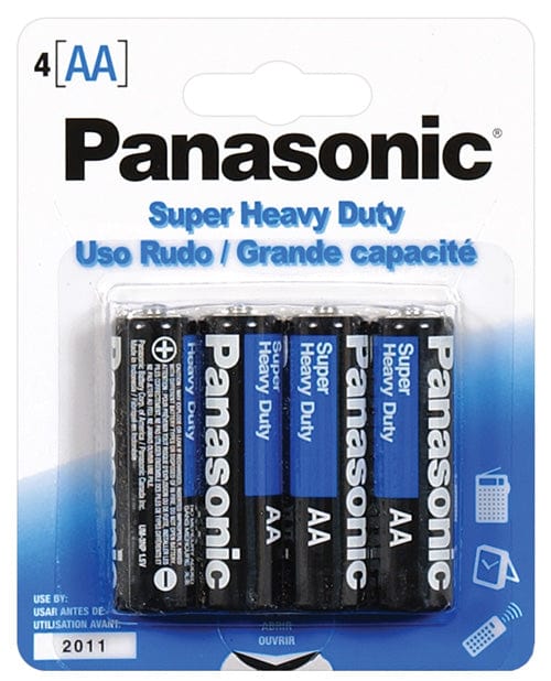 Panasonic Batteries Panasonic Super Heavy Duty Batteries - AA Size - Pack of 4 at the Haus of Shag