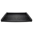 Black plastic cargo liner with raised edges on Passion Lubricant Nuru Inflatable Vinyl Massage Sheet