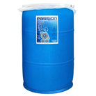 A 55-gallon blue plastic drum of Passion Natural Water-based Lubricant with a plastic lid