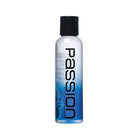 Bottle of Passion Water Based Lubricant with blue gradient design for smooth experiences