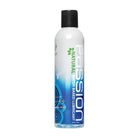 Bottle of Passion Water Based Lubricant with blue and white design