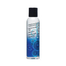 Bottle of Passion Water Based Lubricant with blue swirl design on the label