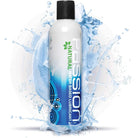 White bottle of Tossion Passion Water Based Lubricant surrounded by splashing water