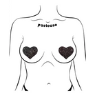 Pastease All Sparkle Heart - Black O/s - Pasties