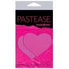 Pastease Pasties Pink Pastease Basic Heart Black Light Reactive - Neon O/s at the Haus of Shag