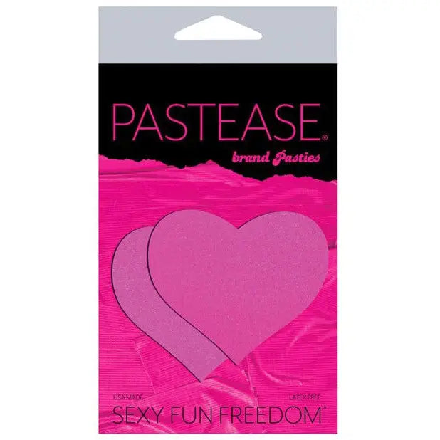 Pastease Pasties Pink Pastease Basic Heart Black Light Reactive - Neon O/s at the Haus of Shag