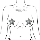 Pastease Black Glitter Star W/ Spider Web - Pasties