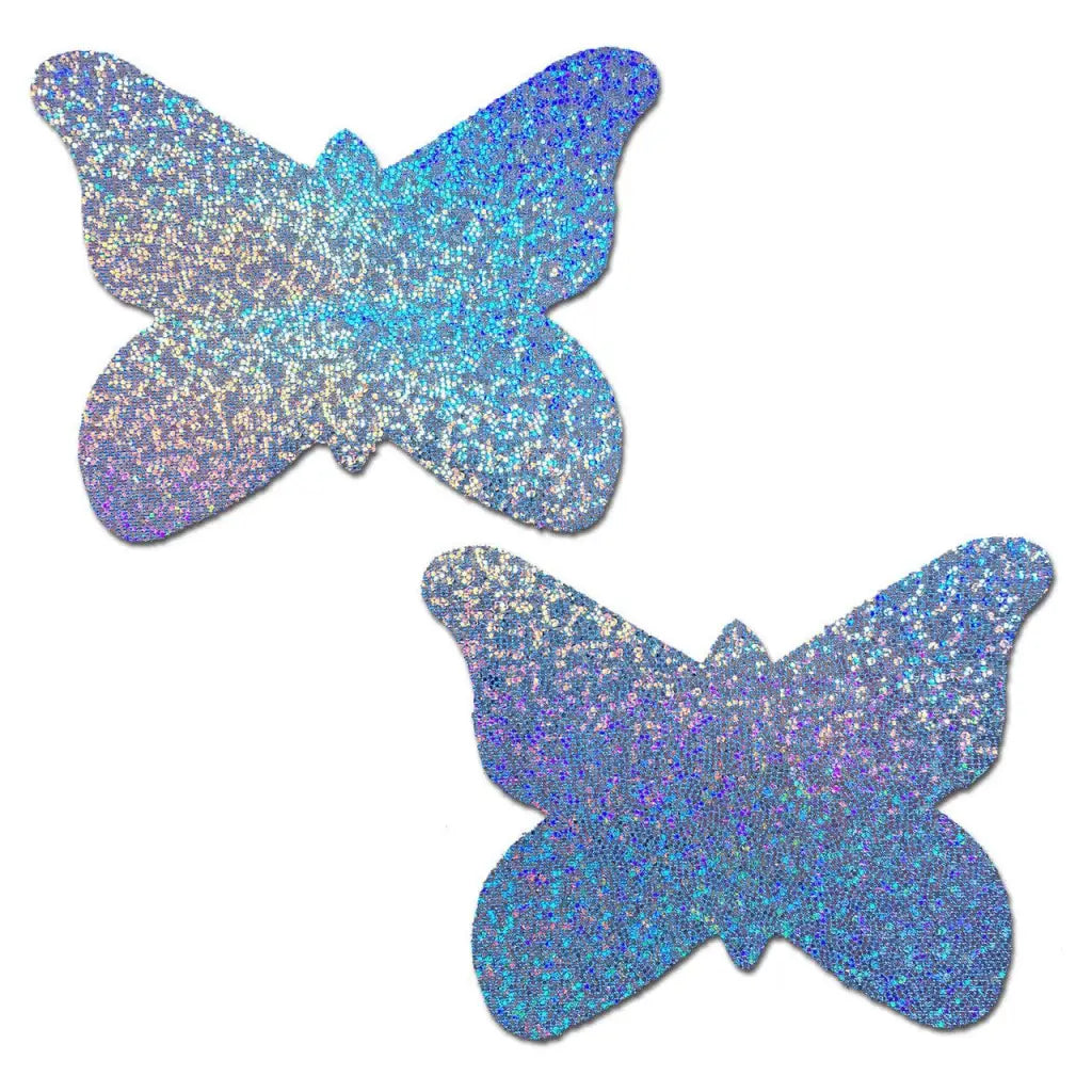 Pastease Pasties Pastease Butterfly: Baby Blue Glitter Butterflies Nipple Pasties at the Haus of Shag