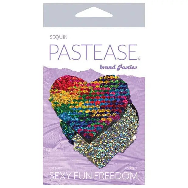 Pastease Pasties Multi-Color Pastease Color Changing Flip Sequins Heart at the Haus of Shag