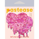 Pastease Faux Latex Melty Hearts - Baby Pink - Lingerie & Clothing