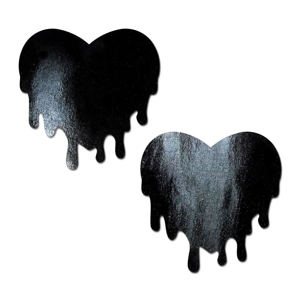 Pastease Faux Latex Melty Hearts - Lingerie & Clothing