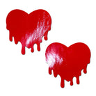 Pastease Faux Latex Melty Hearts - Lingerie & Clothing