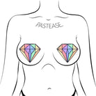 Pastease Pasties Pastease Gem: Pastel Rainbow Diamond Nipple Pasties at the Haus of Shag