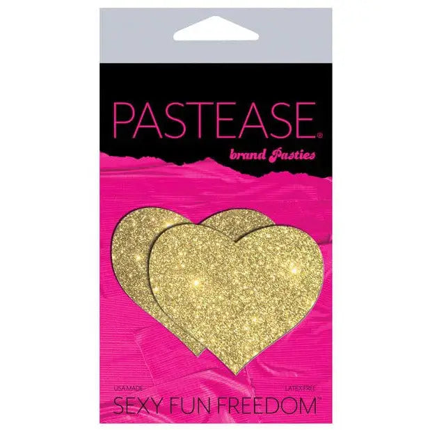 Pastease Pasties Gold Pastease Glitter Heart at the Haus of Shag