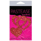 Pastease Pasties Red Pastease Glitter Peek A Boob Hearts at the Haus of Shag