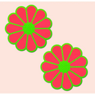 Pastease Glow In The Dark Pink & Green Flowers - General