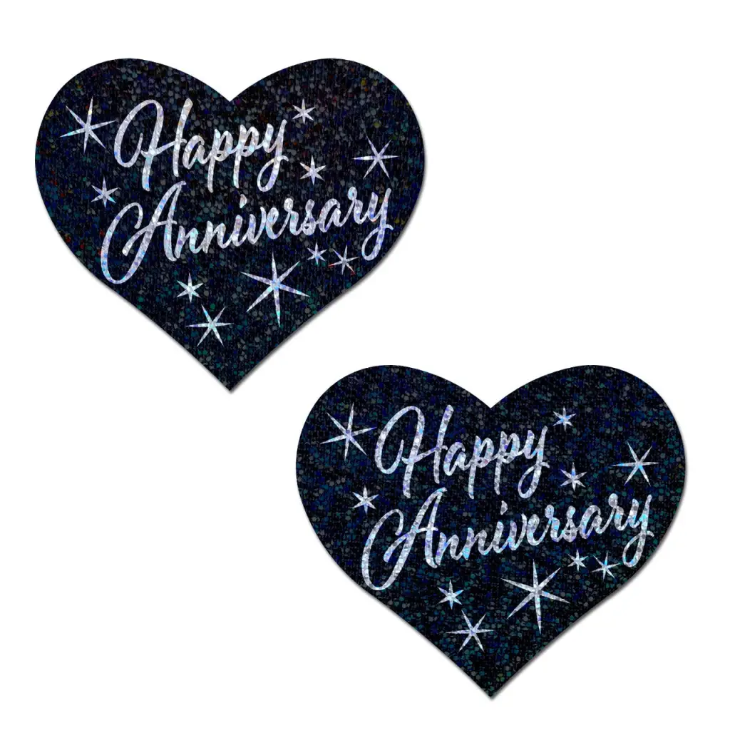 Pastease Happy Anniversary Heart Pasties - Pasties