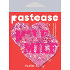 Pastease Love Milf Neon Pink Disco Heart - Pasties