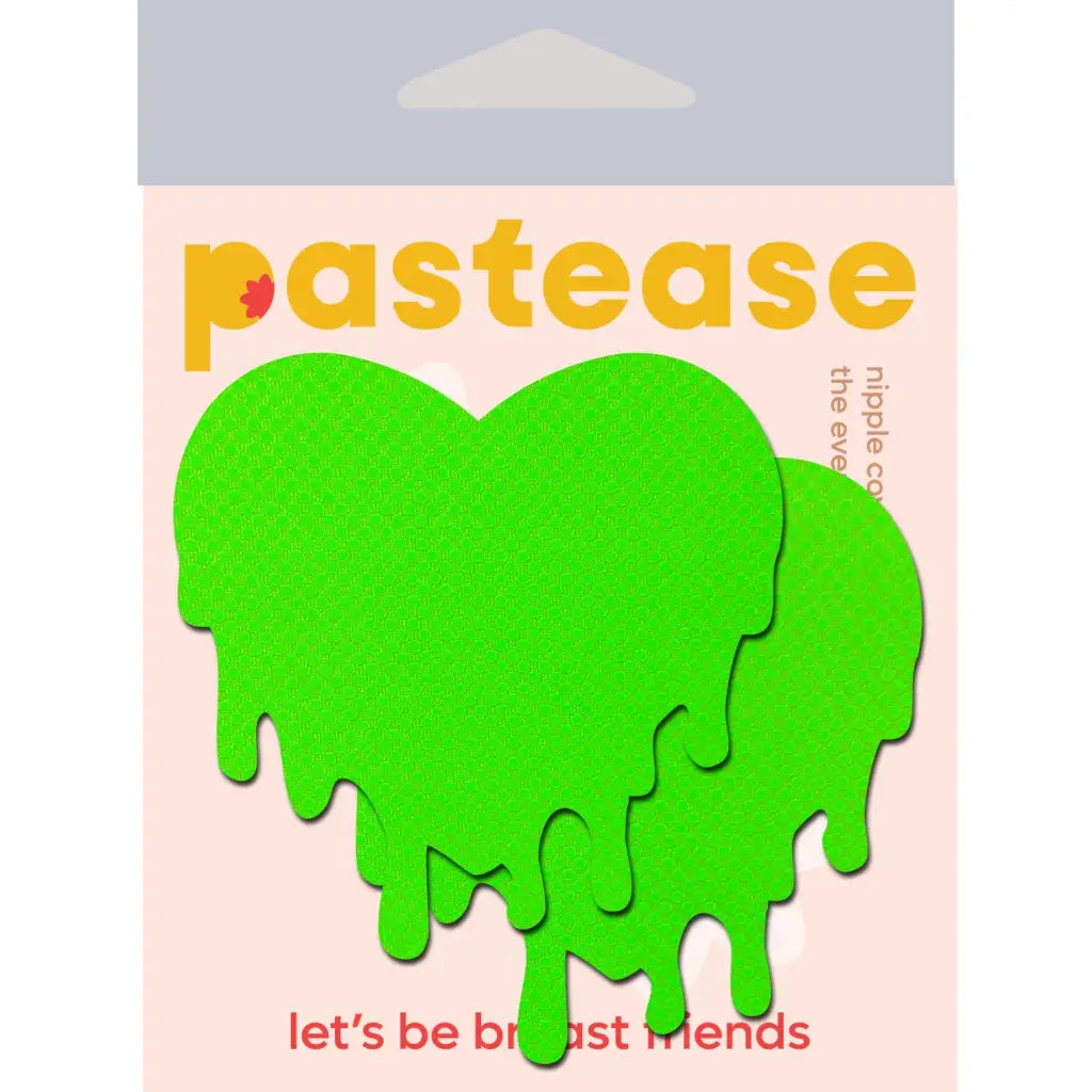 Pastease Neon Green Melty Hearts - Lingerie & Clothing