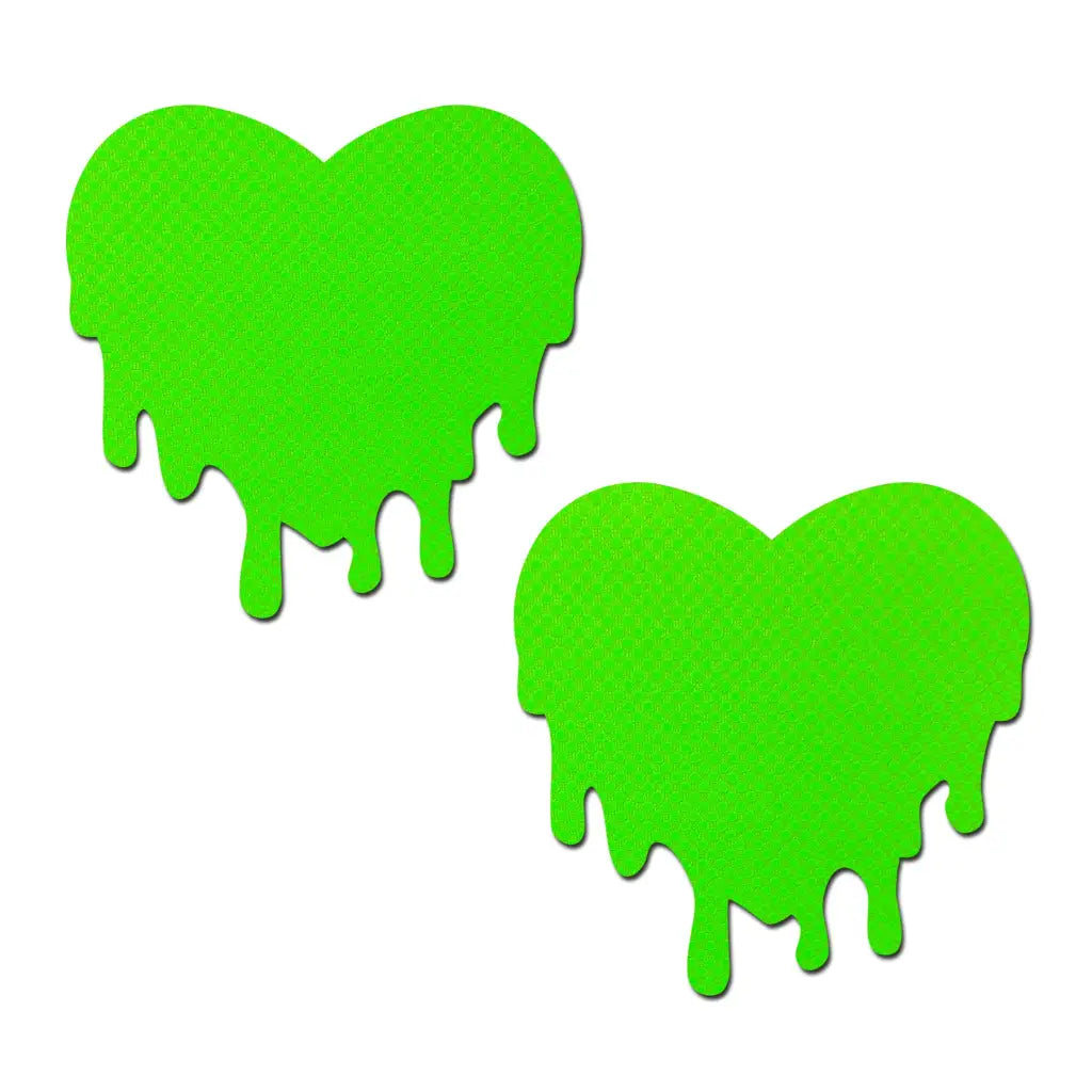 Pastease Neon Green Melty Hearts - Lingerie & Clothing