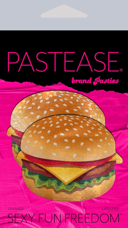 Pastease Pasties Pastease Burger: Delicious Cheeseburger Nipple Pasties at the Haus of Shag