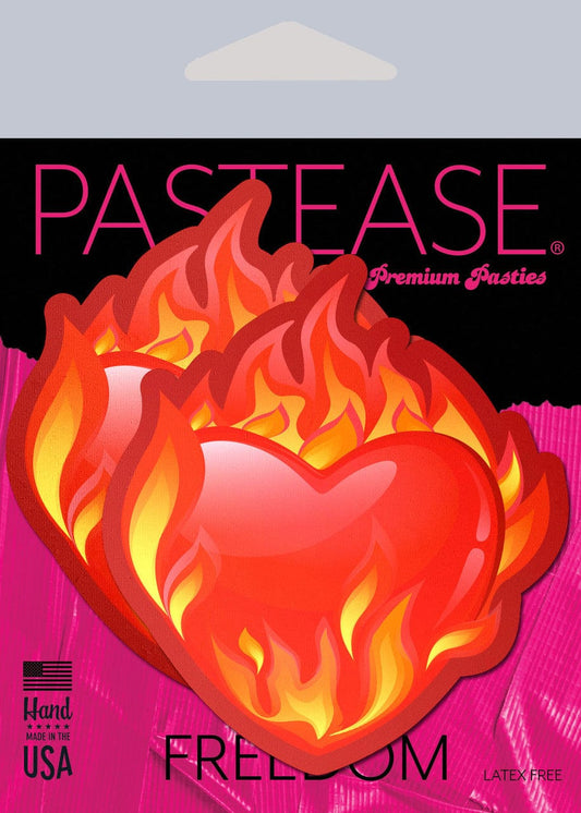 Pastease Pasties Pastease Flaming Heart Nipple Pasties at the Haus of Shag