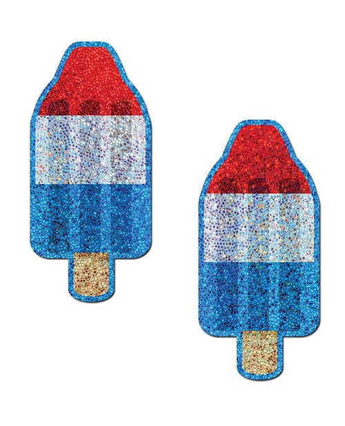 Pastease Pasties Pastease Premium Bomb Pop - Red/white/blue O/s at the Haus of Shag