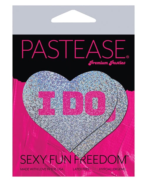 Pastease Pasties Pastease Premium Bridal I Do - Silver O/s at the Haus of Shag