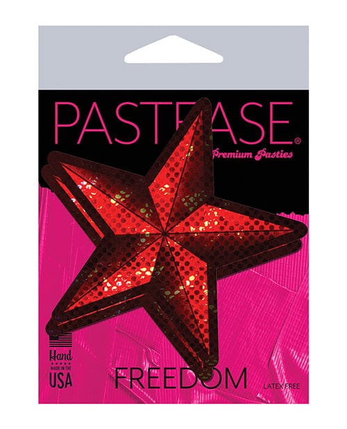 Pastease Pasties Pastease Premium Diamond Thom Disco Nautical Star - Red O/s at the Haus of Shag