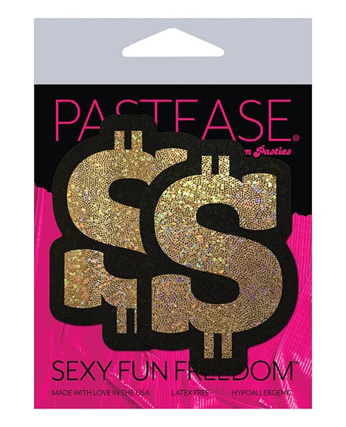 Pastease Pasties Pastease Premium Glitter Dollar Sign - Gold O/s at the Haus of Shag