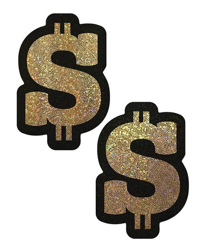 Pastease Pasties Pastease Premium Glitter Dollar Sign - Gold O/s at the Haus of Shag