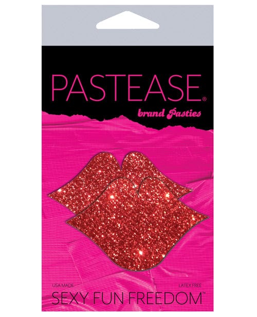 Pastease Pasties Pastease Premium Glitter Lips - Red O/s at the Haus of Shag