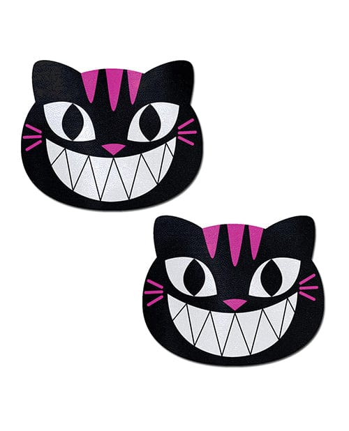 Pastease Pasties Pastease Premium Grinning Kitty Cat - Black/pink O/s at the Haus of Shag