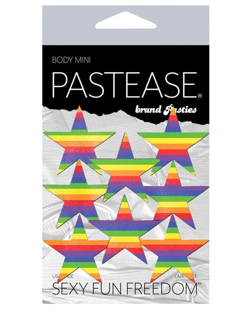 Pastease Pasties Pastease Premium Mini Rainbow Stars - Pack Of 8 O/s at the Haus of Shag