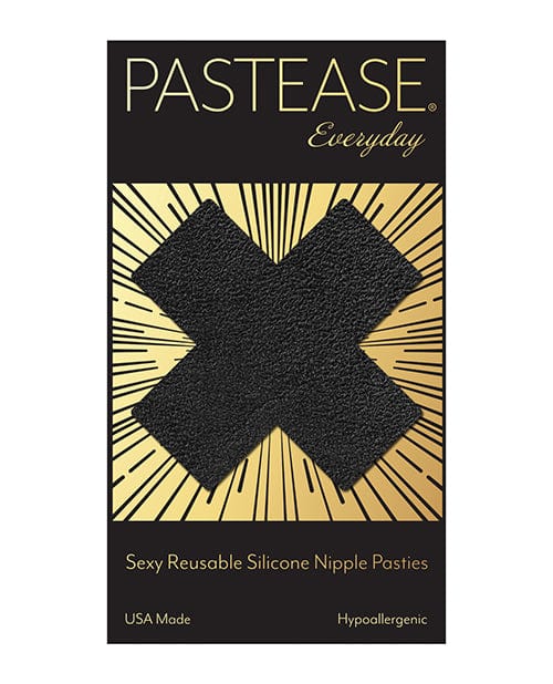 Pastease Pasties Pastease Reusable Liquid Cross - Black O/s at the Haus of Shag