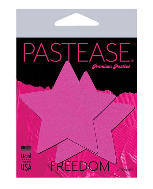 Pastease Pasties Pink Pastease Basic Star Black Light Reactive - Neon O/s at the Haus of Shag