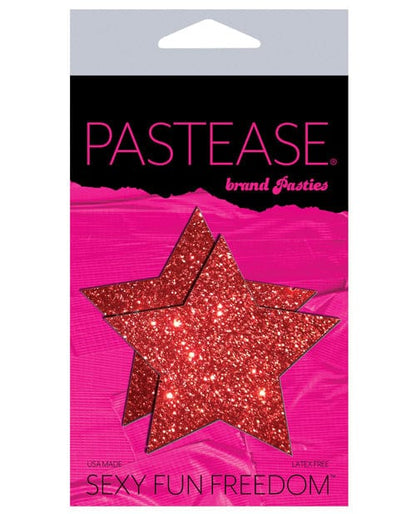Pastease Pasties Red Pastease Glitter Star at the Haus of Shag