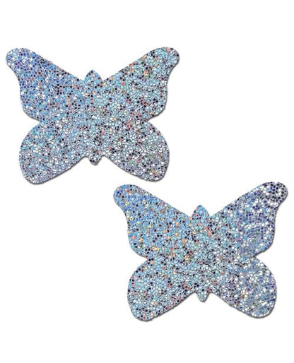 Pastease Pasties Silver Pastease Glitter Butterfly at the Haus of Shag