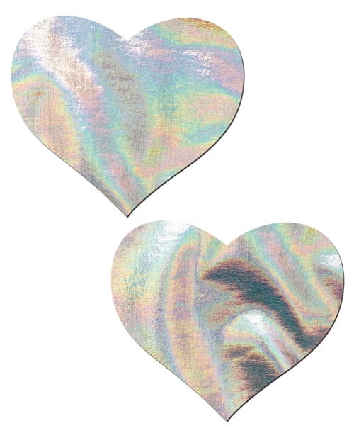 Pastease Pasties Silver Pastease Hologram Heart at the Haus of Shag