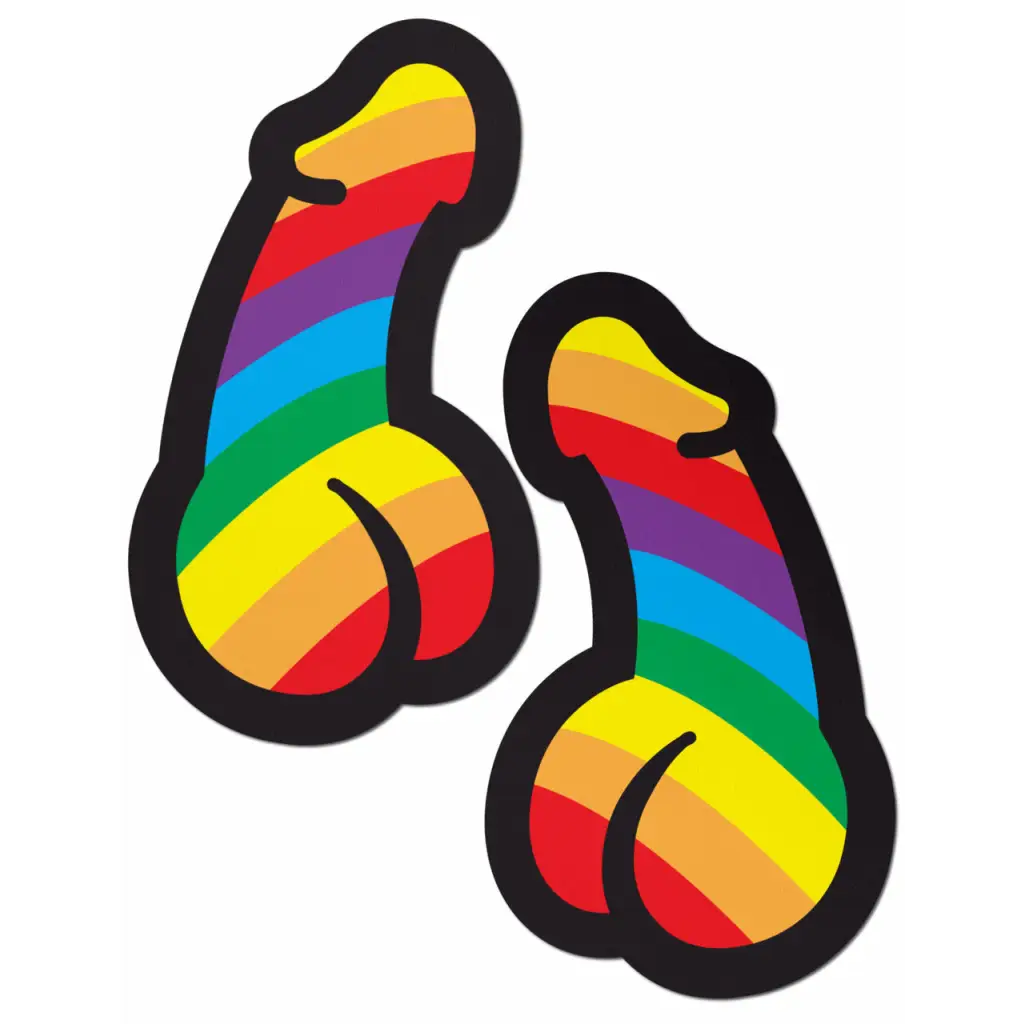 Pastease Penis Pride Pasties Rainbow - Pasties