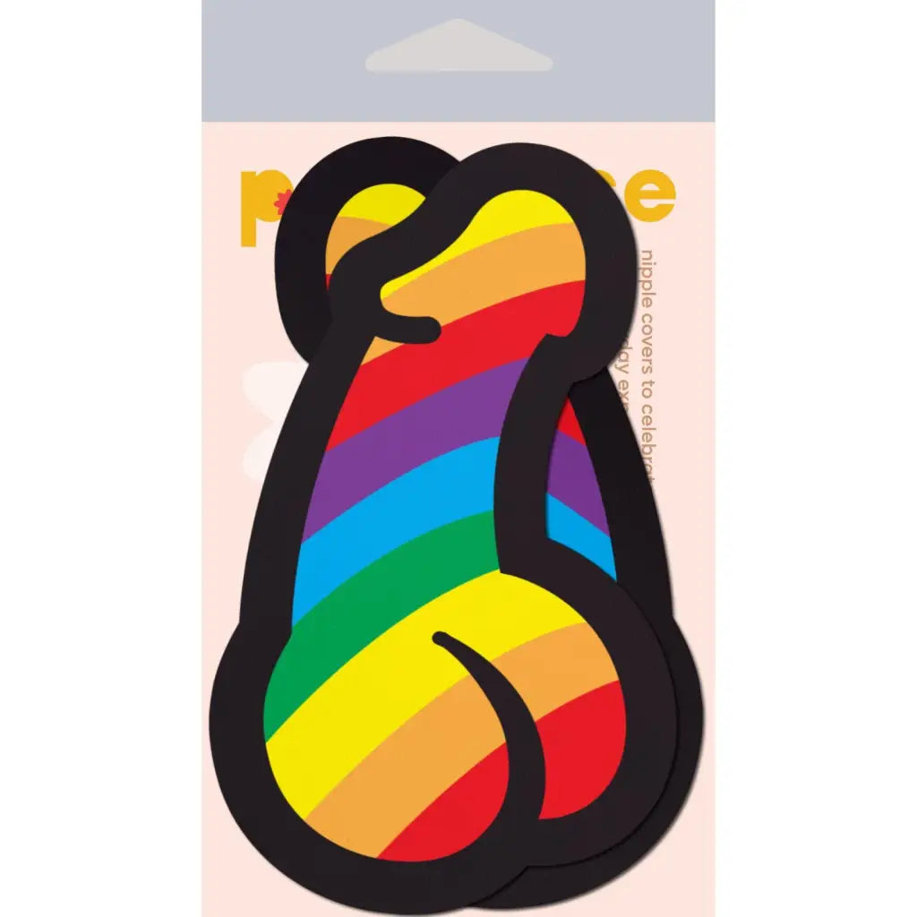 Pastease Penis Pride Pasties Rainbow - Pasties