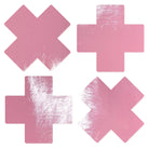 Pastease Petite Plus X Faux Latex Crosses - Baby Pink - Lingerie & Clothing