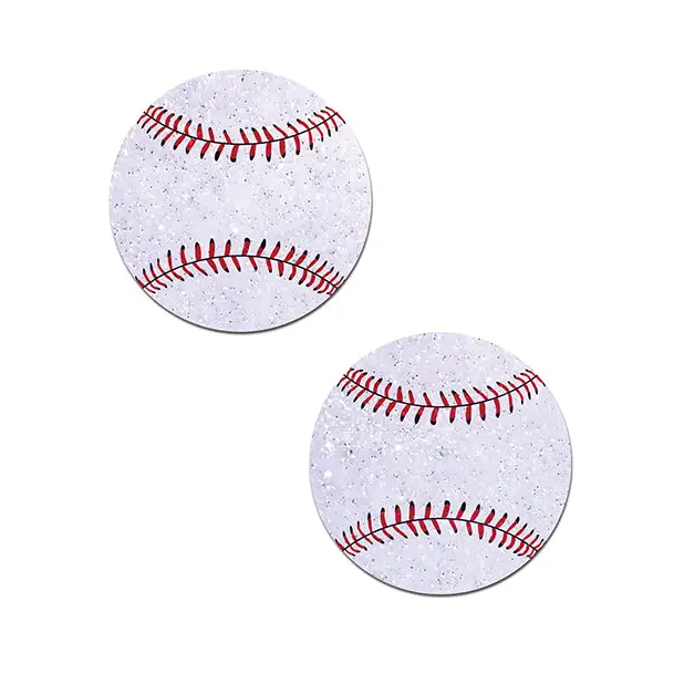 Pastease Premium Baseball Sparkly - White O/S - Lingerie - Packaged