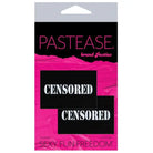 Pastease Pasties Pastease Premium Censored Pastie - Black/white O/s at the Haus of Shag